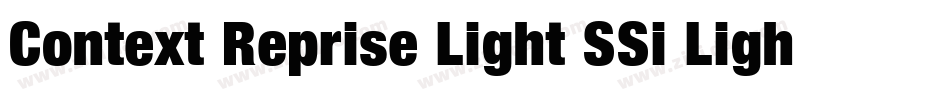 Context Reprise Light SSi Light Italic字体转换
